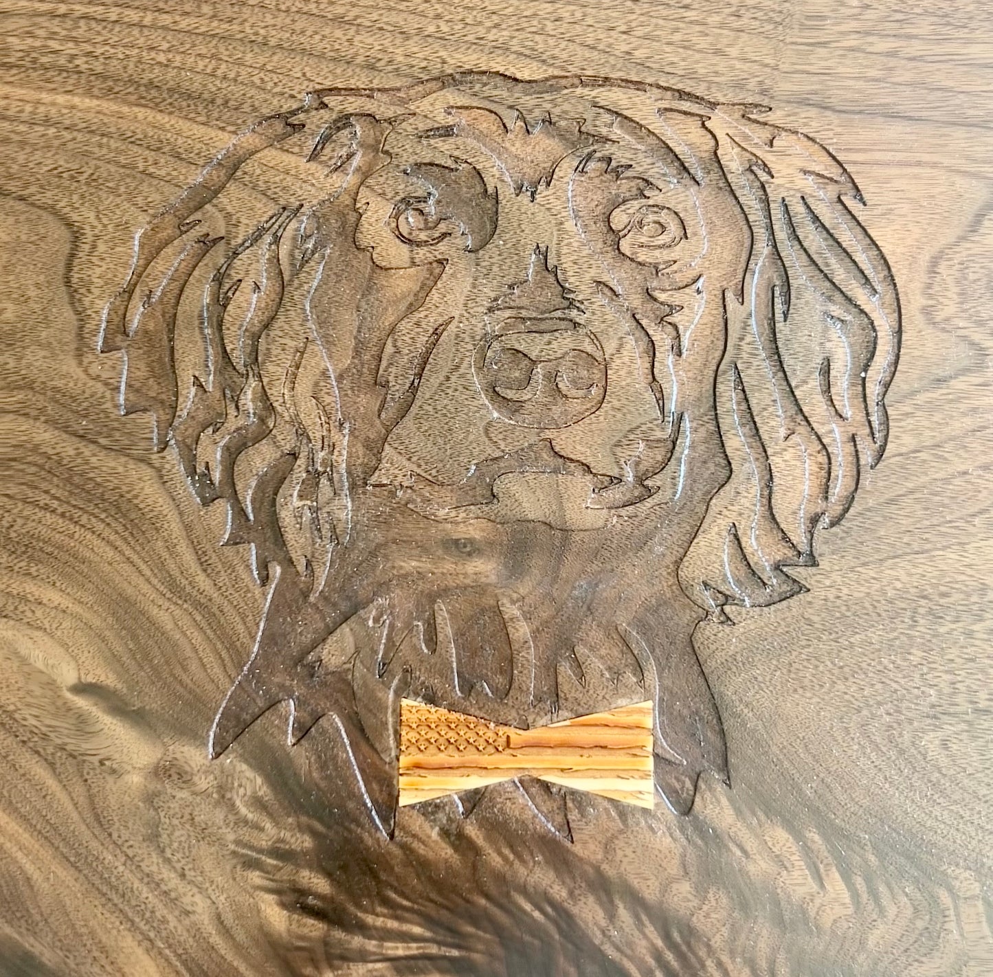 Dog Face Carving