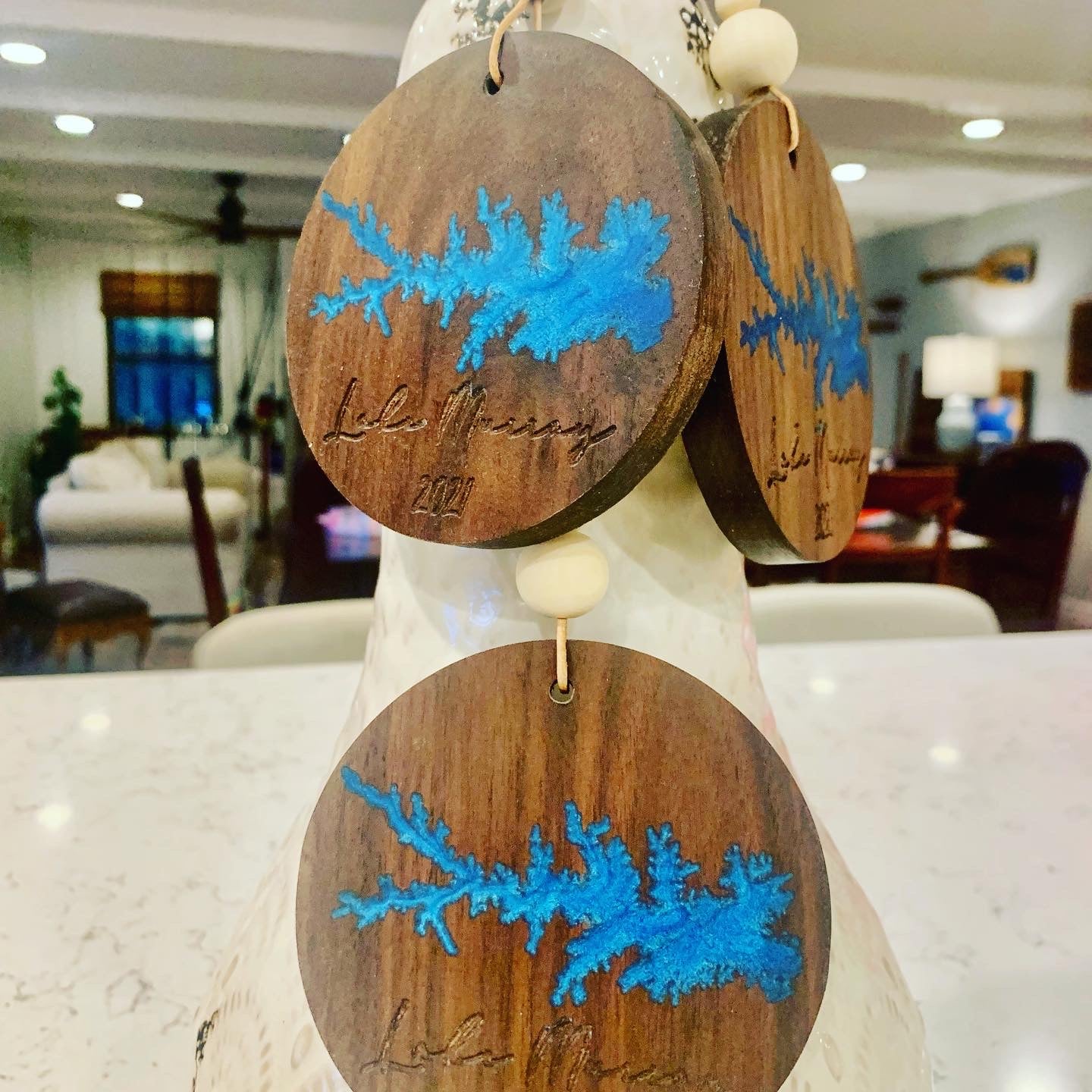 4" Lake Ornaments - Epoxy