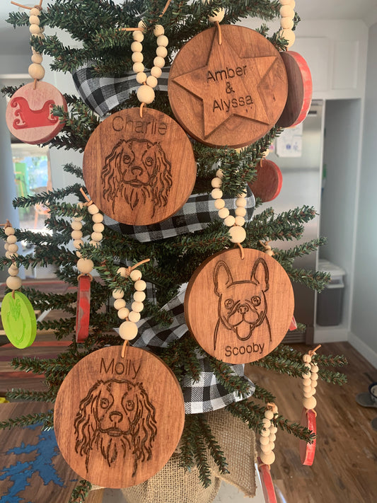 Custom Made-to-order Wood Ornaments