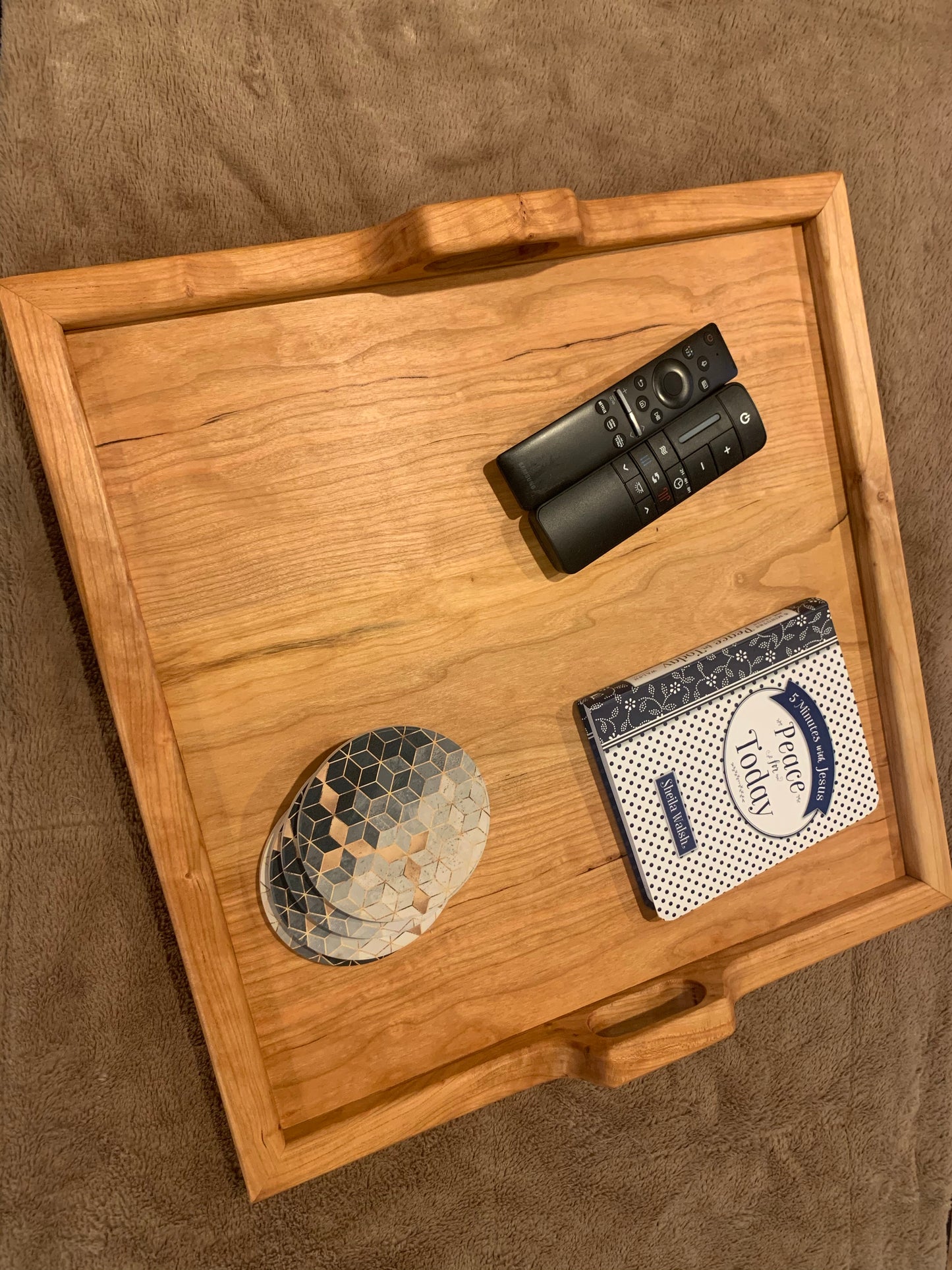 Cherry Ottoman Tray