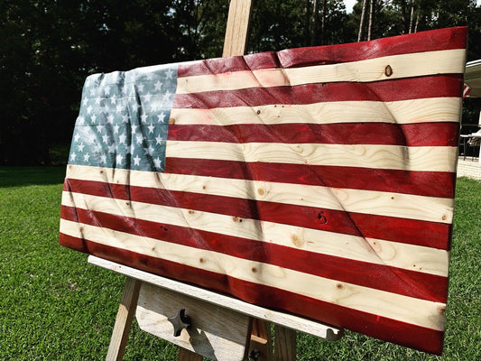 Rustic American Flag