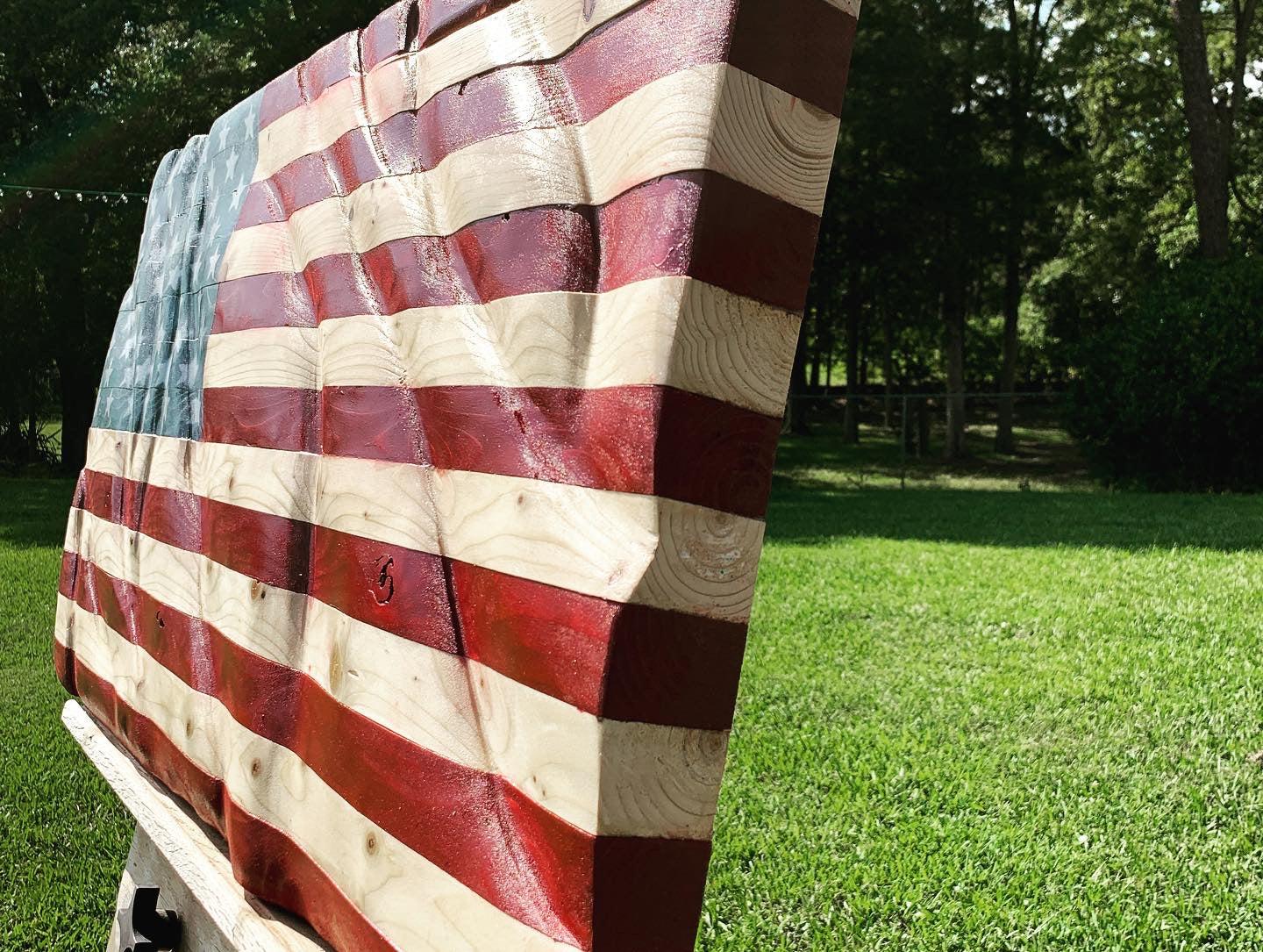 Rustic American Flag