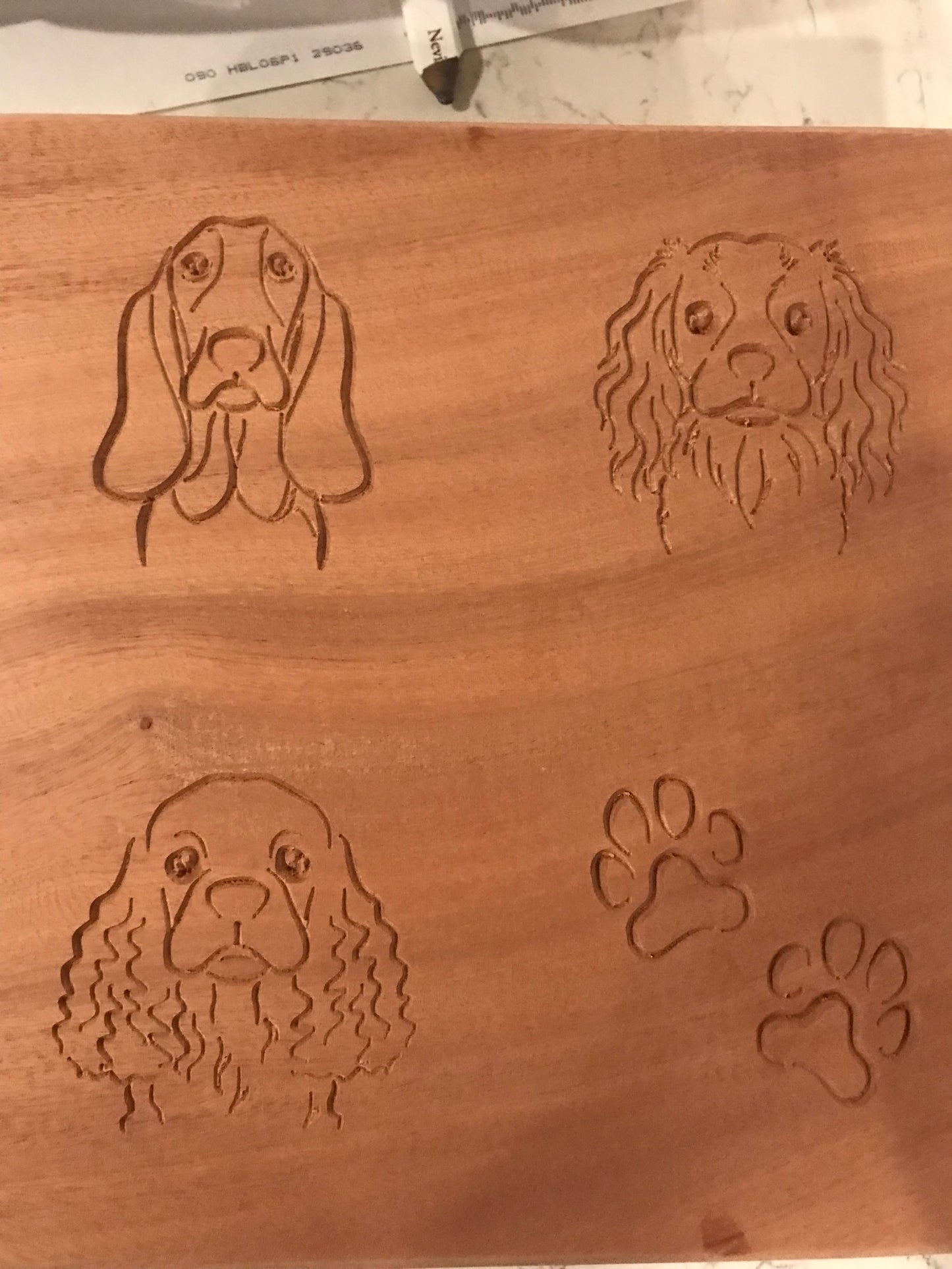 Dog Face Carving