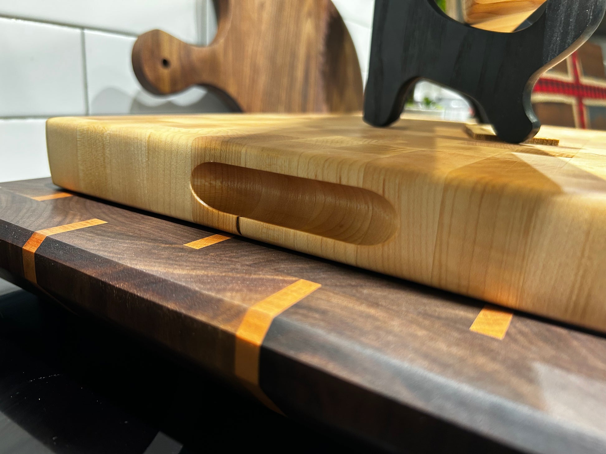 End Grain Cutting Board with Board Wax – 720-Designs